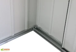 Abri De Jardin En Métal Galvanisé Anthracite Duramax 9 M² -Refuge Jardin base abri jardin metal duramax duae1010pr 1