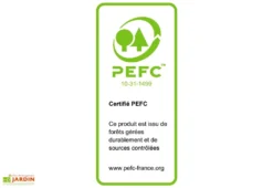 Abri De Jardin En Bois Douglas 28 Mm – 5,71 M² : 2,17 X 2,63 M -Refuge Jardin bois pefc habrita 10 31 1499 19