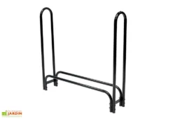 Porte-bûches En Acier Inoxydable Avec Housse En Polyester – 126 Cm -Refuge Jardin bucher en acier