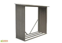 Bûcher Pour Abri De Jardin En Métal Look Bois Vieilli -Refuge Jardin bucher metal look bois vieilli 182x75cm 2