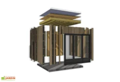 Chalet En Bois Habitable 16 M² - Bungalow Design Studio 635 X 255 Cm -Refuge Jardin bungalow design studio1 3