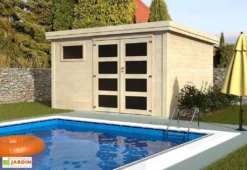 Abri De Jardin En Bois De Sapin Brut Paolo 10 M²