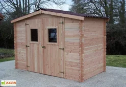 Abri De Jardin En Bois Douglas 20 Mm – 5,24 M² : 1,69 X 3,10 M