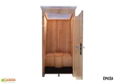 Toilettes Sèches Extérieures En Bois 120 X 105 X 215 Cm - Ventarèl -Refuge Jardin cabine toilettes seches equipee epicea