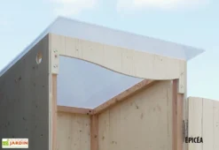 Toilettes Sèches Extérieures En Bois 120 X 105 X 215 Cm - Ventarèl -Refuge Jardin cabine toilettes seches toit translucide