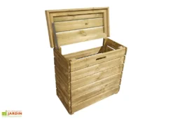 Cache Bouteille De Gaz En Bois Traité (2 Bouteilles) – Malo -Refuge Jardin cache bouteilles de gaz malo 1