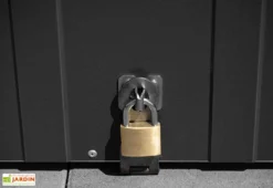 Abri à Vélos En Acier Galvanisé Anthracite 1,74 M² -Refuge Jardin cadenas abri velos metal trimetals