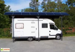 Carport Camping-car Aluminium Et Polycarbonate 7,60 X 3,62 M -Refuge Jardin carport aluminium camping car car3676alcc 6