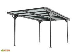 Carport Autoportant En Aluminium Et Polycarbonate 15 M² – Lola 6 Carport Autoportant En Aluminium Et Polycarbonate 15 M² – Lola -Refuge Jardin carport aluminium polycarbonate lola forest style