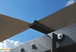 Carport Arcadia 10,7 X 3,59 M Gris | Palram - Canopia -Refuge Jardin carport aluminium polycarbonate palram arcadia plaques profils