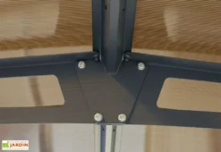 Carport En Aluminium Et Polycarbonate Arcadia 12700 46 M² -Refuge Jardin carport aluminium polycarbonate palram arcadia toiture 1