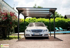 Carport En Aluminium Toit Plat (294x500cm)