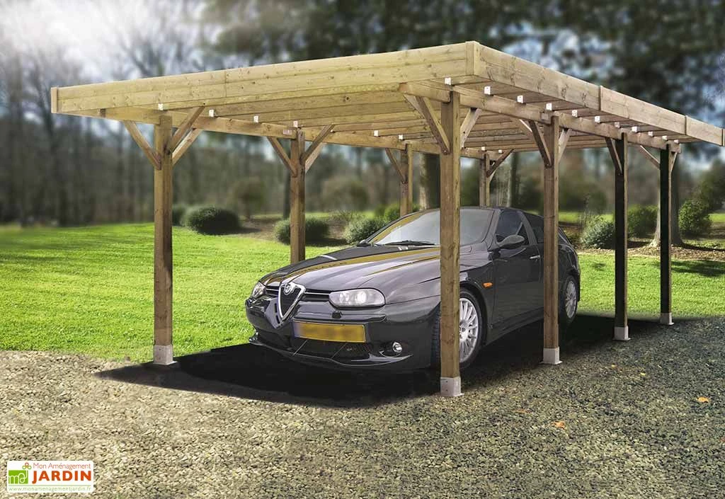 Solid Carport Bois Autoclave Modulable 5 X 5 M 1 Solid Carport Bois Autoclave Modulable 5 X 5 M
