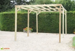Carport Sans Couverture En Bois Traité Autoclave 15 M²