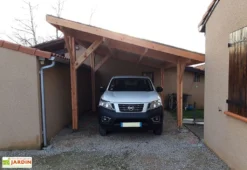 Carport En Bois Douglas Toit 1 Pente 12 à 20 M² – Provence 4 Poteaux