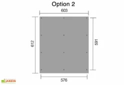 Carport Bois Optima Duo 2 Voitures (Plusieurs Tailles) -Refuge Jardin carport bois optima duo 2 taille