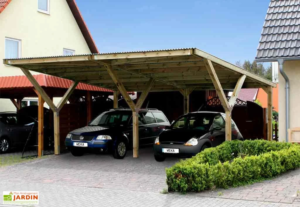 Refuge Jardin 50 Refuge Jardin -Refuge Jardin carport bois y double weka