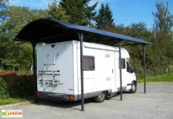 Carport Camping-car Aluminium Et Polycarbonate 7,60 X 3,62 M -Refuge Jardin carport camping car aluminium polycarbonate 1