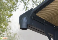 Carport Camping-car Alpine 5,07 X 3,52 M Gris | Palram - Canopia -Refuge Jardin carport camping car aluminium polycarbonate arcadia alpine 5000 18m 2