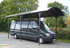 Carport Camping-car Aluminium Et Polycarbonate 7,60 X 3,62 M