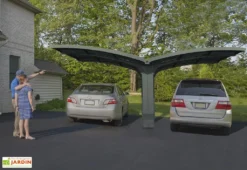 Carport Double Arizona Breeze 4,95 X 5,78 M Gris | Palram - Canopia