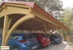 Carport 4 Voitures En Bois Traité Revelatio 4 - 69 M² 6 Carport 4 Voitures En Bois Traité Revelatio 4 - 69 M² -Refuge Jardin carport en bois revelatio 4 vehicules 12 x 6 m jagram
