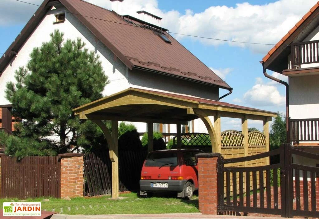 Carport En Épicéa Traité Et Lamellé Collé 361x606x299cm Nevada 1 Carport En Épicéa Traité Et Lamellé Collé 361x606x299cm Nevada