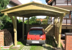 Carport En Épicéa Traité Et Lamellé Collé 361x606x299cm Nevada 9 Carport En Épicéa Traité Et Lamellé Collé 361x606x299cm Nevada -Refuge Jardin carport epicea traite lamelle colle nevada simple 3