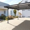 Carport En Métal Aluminium, Acier Et Polycarbonate 5 X 3 M - Mistral