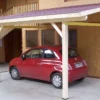 Carport Mural En Bois D’Épicéa Traité 10 M²