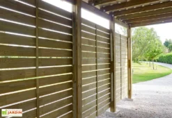 Carport En Bois Traité 2 Voitures 38 M² - Shelty 2 -Refuge Jardin carport shelty deux voiture 4