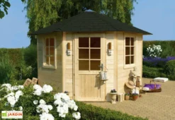 Solid Abri De Jardin Bois Nancy 28mm (255x255cm)