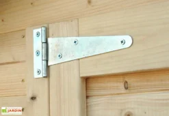 Abri à Vélos En Bois De Sapin Brut Cykel 2,1 M² -Refuge Jardin charniere abri velos bois sapin cykel