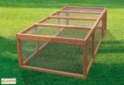 Enclos Pour Lapins Smokey (0,9x1,8x0,5) -Refuge Jardin clapier a lapins smokey