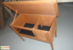 Clapier En Bois FSC Pinou (92x45x70) -Refuge Jardin clapier cl1007 2