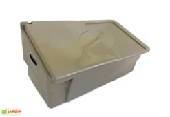 Coffre De Jardin Avec Poignées – 100 L -Refuge Jardin coffre jardin 100l taupe 1