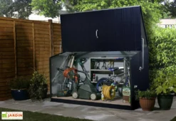 Coffre De Rangement Métal Storeguard Anthracite (196x89x113)