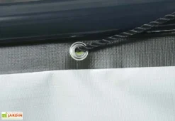 Bâches Latérales Pour Enclos Animaux En Polyéthylène 370 X 170 Cm -Refuge Jardin details baches laterales box animaux