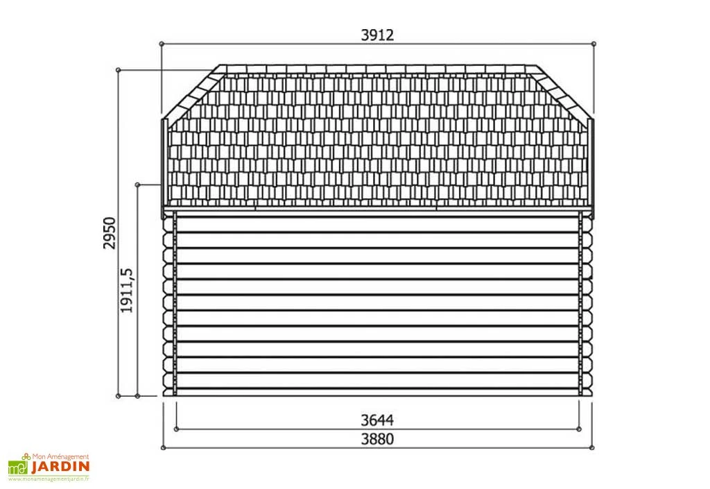 Solid Abri De Jardin Bois Limerick 28mm (298x388cm) Traité En Option 3 Solid Abri De Jardin Bois Limerick 28mm (298x388cm) Traité En Option – Image 3