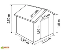 Grosfillex Abri De Jardin PVC Utility 11 7 Grosfillex Abri De Jardin PVC Utility 11 -Refuge Jardin dimensions utility11 3d