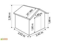 Grosfillex Abri De Jardin PVC Utility 4,9 -Refuge Jardin dimensions utility49 3d
