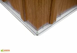 Abri De Jardin En Acier Galvanisé Imitation Bois 7 M² -Refuge Jardin embase abri jardin acier galvanise imitation bois