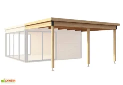 Extension De Toit En Bois D’épicéa Brut Pour Domeo 5 – 12,5 M²