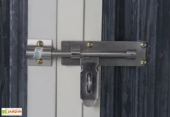 Garage En Métal Look Bois Vieilli 17,47 M² 1 Voiture -Refuge Jardin garage en me tal look bois vieilli 17 47 m 1 voiture