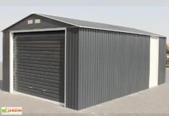 Garage En Métal Anthracite Duramax Grande Hauteur 3,5 X 5,7 X 2,6 M