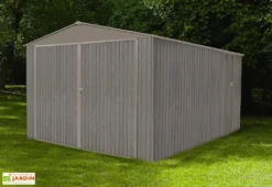 Garage En Métal Look Bois Vieilli 17,47 M² 1 Voiture