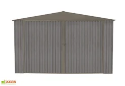 Garage En Métal Look Bois Vieilli 17,47 M² 1 Voiture -Refuge Jardin garage metal look bois vieilli 480x380cm 3
