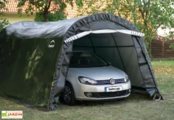Garage En Toile Polyéthylène Et Acier 18,3 M²