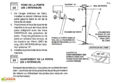 Lot De 4 Glissières Pour Abris Spacemaker -Refuge Jardin glissieres abri spacemaker a67