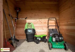 Abri De Jardin En Bois Douglas 28 Mm – 6,33 M² : 2,19 X 2,89 M -Refuge Jardin interieur abri jardin bois douglas 28mm 5m2 dommar habrita
